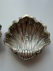 Antique Sterling Silver Pair Salts w/Ball Feet 1907 & 1916 England Marked — photo 3