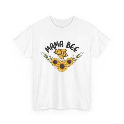 Mama Bee T-Shirt, Bees Lovers Sunflower Beekeeping Women Mom Shirt