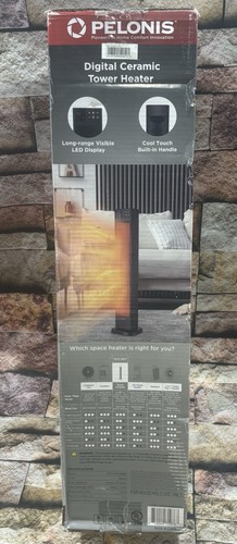 Pelonis Large Room Digital Ceramic Tower Heater w/ Remote - Picture 1 of 4