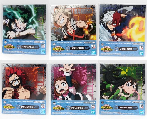 My Hero Academia Shikishi Card MIDORIYA BAKUGO TODOROKI KIRISHIMA OCHACO ASUI - Picture 1 of 9
