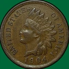 1904 Indian Head Cent Choice Extremely Fine XF+/AU Coin #40682