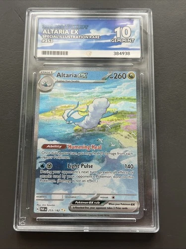Pokemon Altaria EX Sir Paradox Rift SIR 253/182 - ACE 10 (crack in the slab)