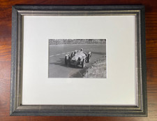 Original 1950 Le Mans Vtg Press Photograph Louis Rosier Talbot-Lago #5 Race Win