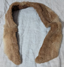 COLLO VERA PELLICCIA DI VOLPE ROSSA 110x10 cm VINTAGE '70