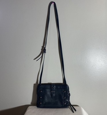*REAL LEATHER*Botkier Warren City Small Crossbody Studded Shoulder Bag Black