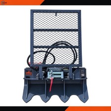 Landhonor Logging Forestry Winch 15000lbs Cap. Hydraulic Skid Steer Attachment