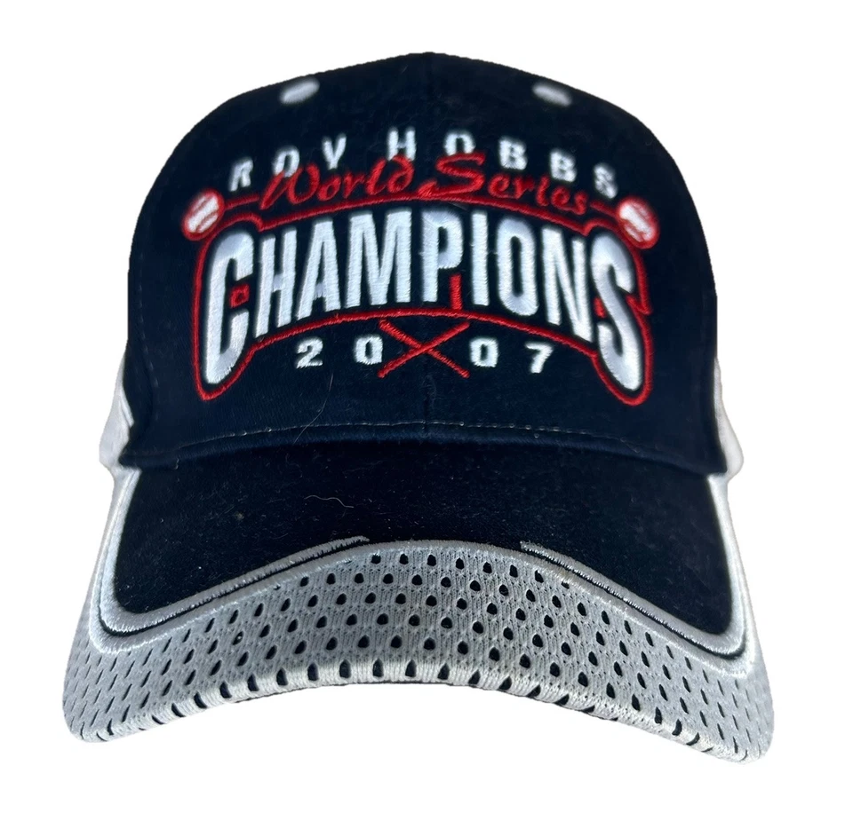 World  Series Champions  Roy Hobbs Baseball Hats LOT OF 9 Different Years NEW - Image 2 of 4
