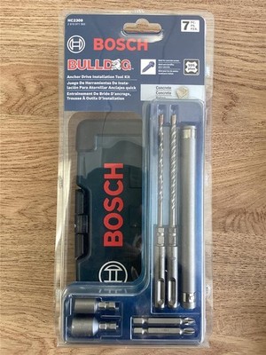 + BOSCH Bulldog 7 Piece Anchor Drive Installation Tool Kit SDS Plus HC2309 NEW