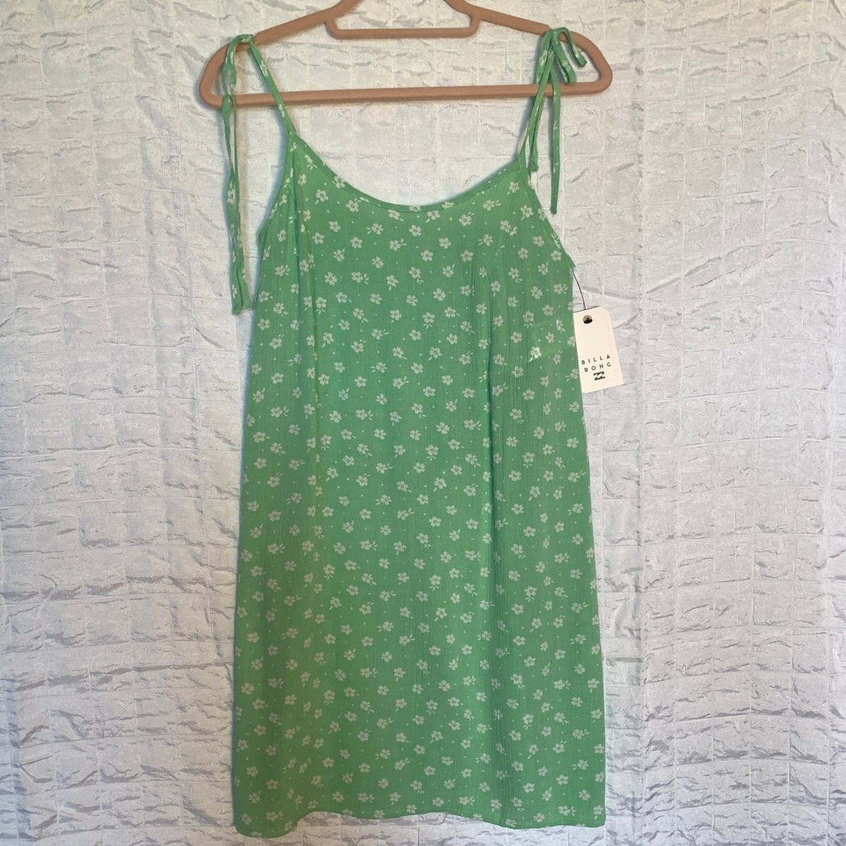 Billabong Your Love Green Floral Mini Dress Tie Strap Viscose ABJWD00710 Small | eBay Billabong Your Love Green Floral Mini Dress Tie Strap Viscose ABJWD00710 Small | eBay