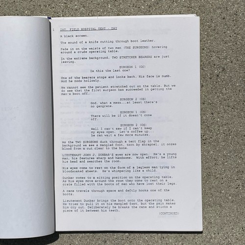 Academy Award Winner Dances With Wolves 1989 Orion Pictures Final Draft Script - Picture 8 of 14