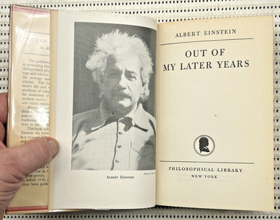 1950 Albert Einstein Out Of My Later Years Hardcover DJ 1st Edition 282p