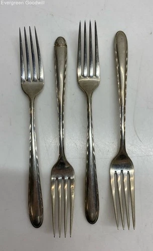 (A) Towle Silver Flutes Pattern Sterling Silver Forks