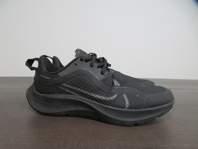 Nike Pegasus 37 Shield Mens 8 Black Water Resistant Running Sneakers CQ7935-001