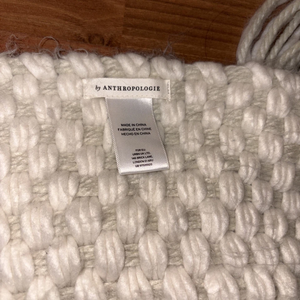Anthropology女式白色围巾 — 第 4/4 张图片