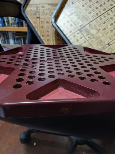 Classic Chinese Checkers Halma Board Game Set with Storage, 12.6" Wooden Board - Picture 7 of 10