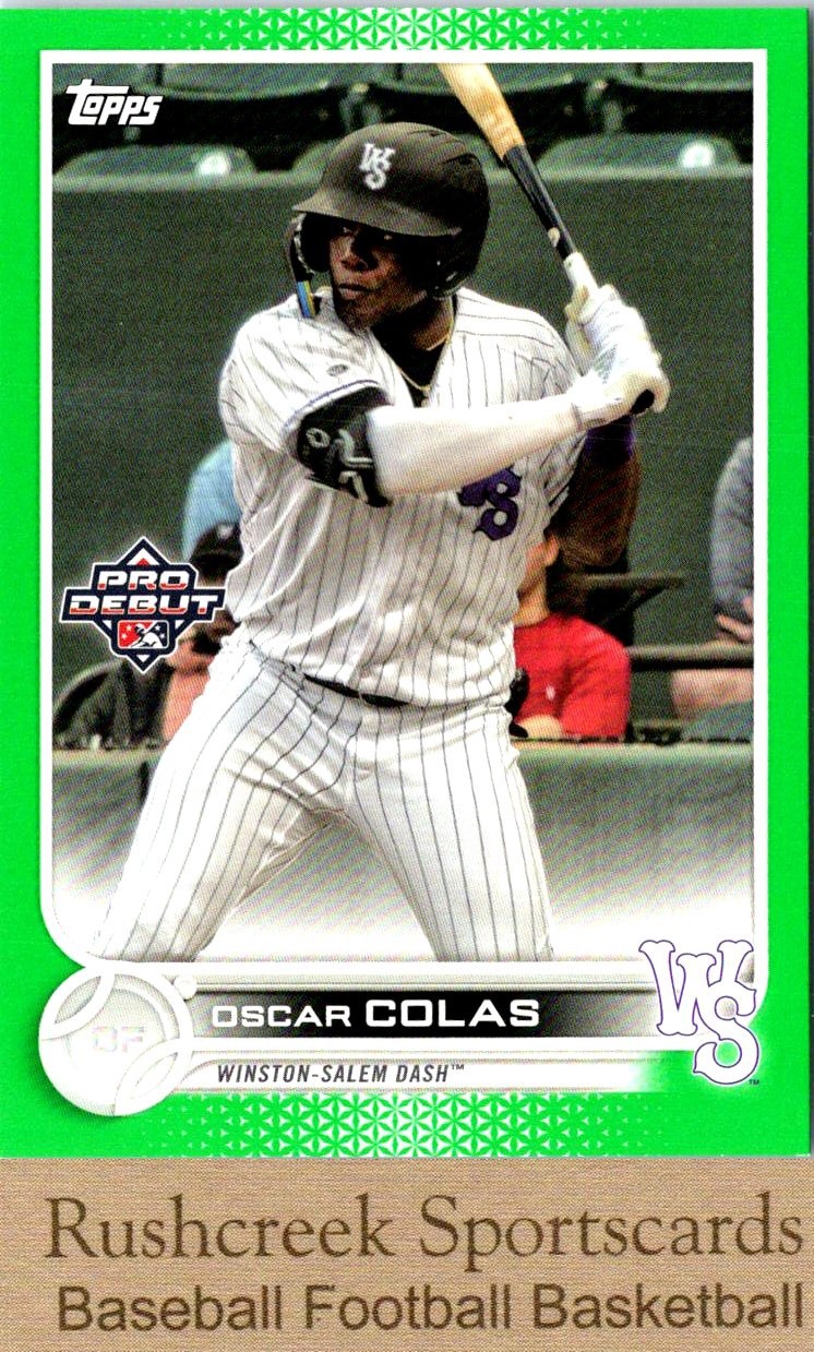 2022 Topps Pro Debut #PD-153 Oscar Colas /99 Green