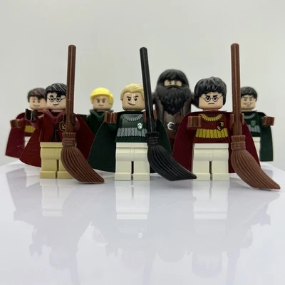LEGO Harry Potter Quidditch Minifig Lot Draco Malfoy Oliver Wood Marcus Flint - Image 1 of 4
