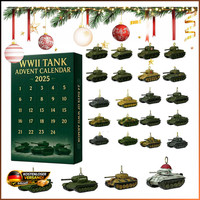 Tank Adventskalender 2025 24 Tage Weihnachten Countdown Mit 24 Ornamenten 2D