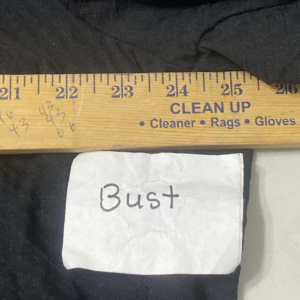 Maggie Barnes Top 女式 1X 18/20 黑色/白色纽扣 3/4 袖全新带标签 — 第 4/4 张图片