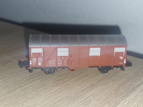 Spur N Minitrix 13943 Gedeckter Güterwagen, ohne OVP | Zustand: Gebraucht
