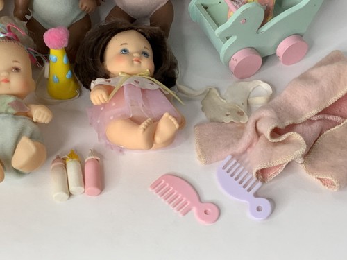 Vintage 80’s Hasbro Love a Bye Baby 5 Dolls & Furniture & Accessories Large Set - Picture 7 of 12
