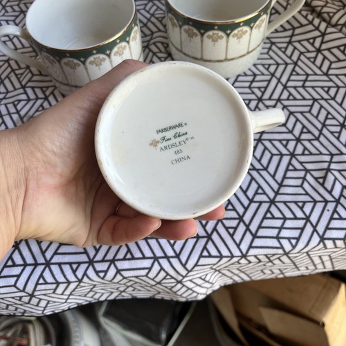 Vintage Tea Cup Farberware Fine China Ardsley #485 Design Coffee Cup set of 7 - Picture 5 of 5