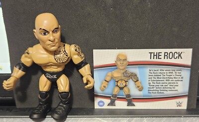 THE ROCK WITH CHAMPIONSHIP The Loyal Subjects 2020 WWE 3'' Vinyl Figure NEW W BOX