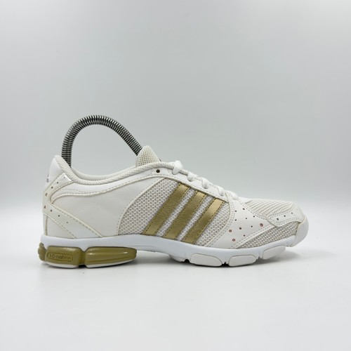 Adidas Core 55 Damen-Turnschuhe weiß Mesh UK-Größe 3,5
