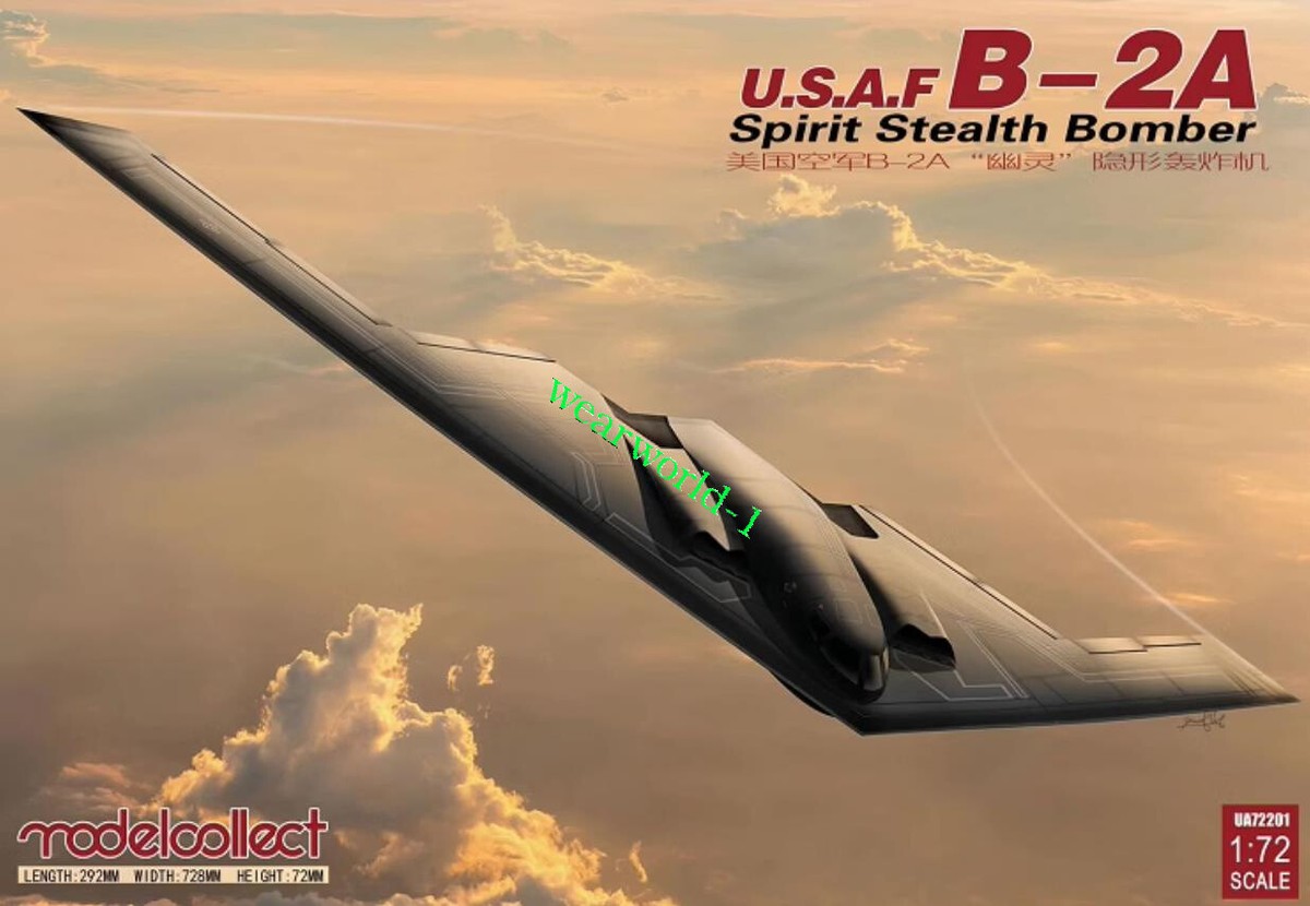 Collect Model UA72201 1/72 Scale USAF B-2A Spirit Stealth Bomber  