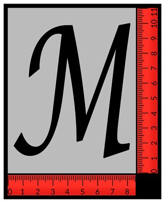 Calligraphy Monogram Initial 9