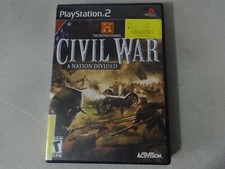 Civil War A Nation Divided Sony Playstation 2 PS2 Game Disc  Box Free Ship