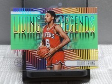 D Julius Erving 2019-20 Panini Illusions Living Legends Emerald Rare Card DR.J