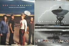 Bon Jovi 2002 Bounce 2 sided BIG promotional poster Flawless New Old Stock