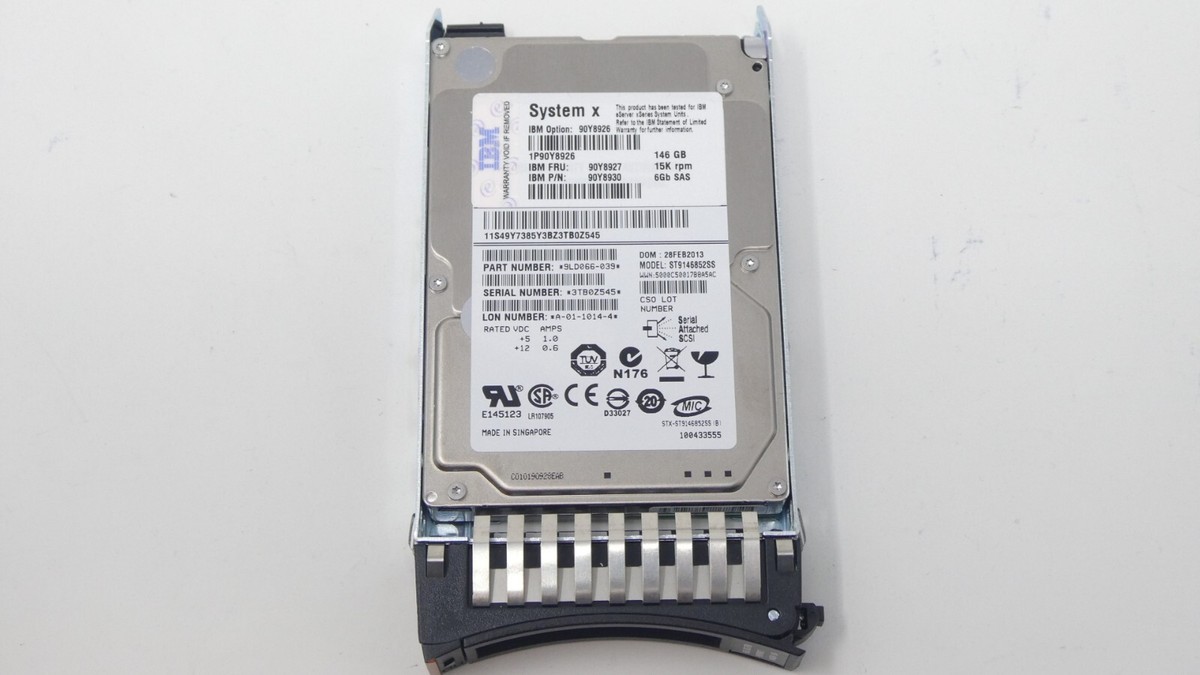 レノボ・ジャパン旧IBM 146GB 15K 2.5-inch HDD 00Y2497 IBM 146GB Internal 15000RPM 2.5