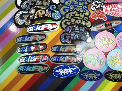 vtg 1990s 2000s Black Flys Eyewear surf street sticker - Fly vtg 1990s 2000s Black Flys Eyewear surf street sticker - Fly
