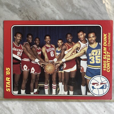  Start 85 Michael Jordan slam dunk contest, checklist, ￼RAS mass collection