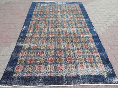 #ad Boho Rug Vintage Rug Handmade Rug Turkish Carpet 5x8 Rug Modern WoolRug 61quot;x102quot; $256.23