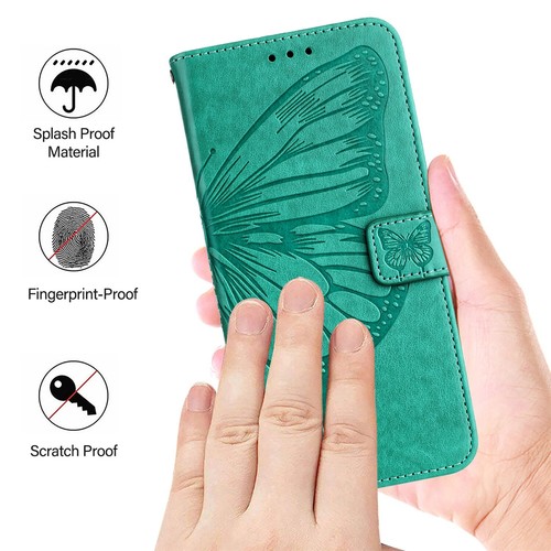 Custodia magnetica in pelle farfalla goffrata per Google Pixel 9A 9 Pro XL 8A 7 - Foto 74 di 116