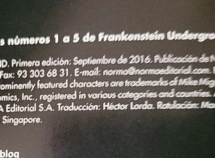 Del Universo De Hellboy Frankenstein Underground (europeo) 12/2015 Foto 3 de 4