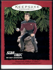 Commander William T Riker Star Trek 1996 Hallmark Keepsake Christmas Ornament