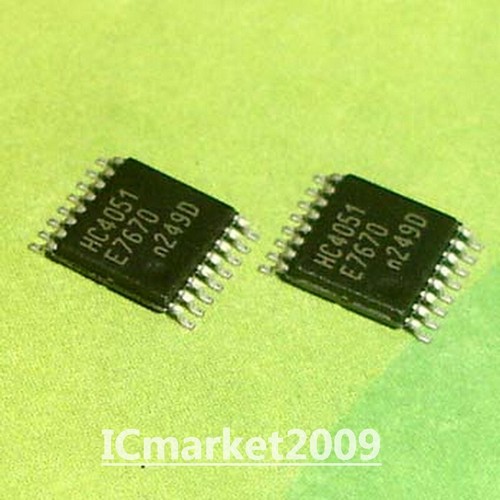 50 PCS 74HC4051PW TSSOP-16 HC4051 8-Channel Analog Multiplexer ...