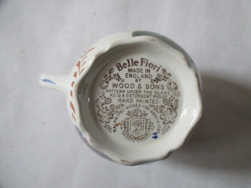 Collectable Hand Painted Belle Fiori Jug From Wood and Sons Pre-Owned - Foto 5 di 6