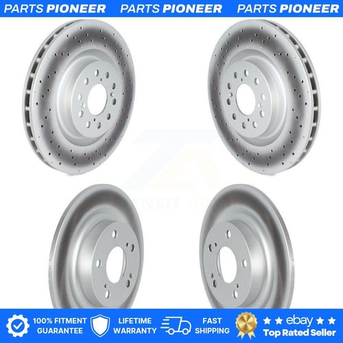 Front Rear Coated Disc Brake Rotors Kit For 2017-2020 Honda Civic Type ...