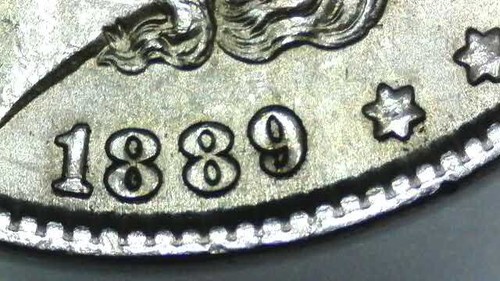 Lustrous BU 1889 Morgan Silver Dollar U.S. $1 Coin - Picture 7 of 7