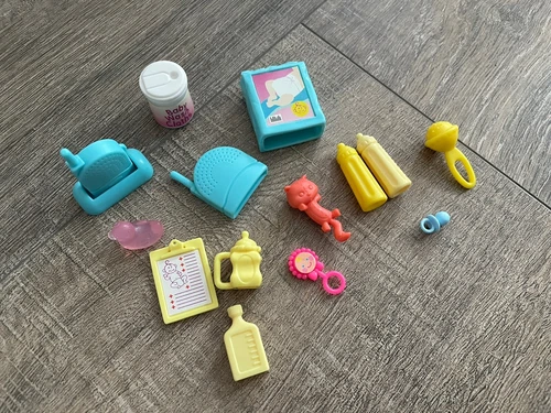 Vintage Barbie Baby Krissy, Kelly, Nikki Accessories