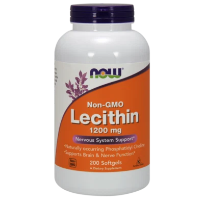 Now Foods Lecithin 1200 mg, 200 Kapseln
