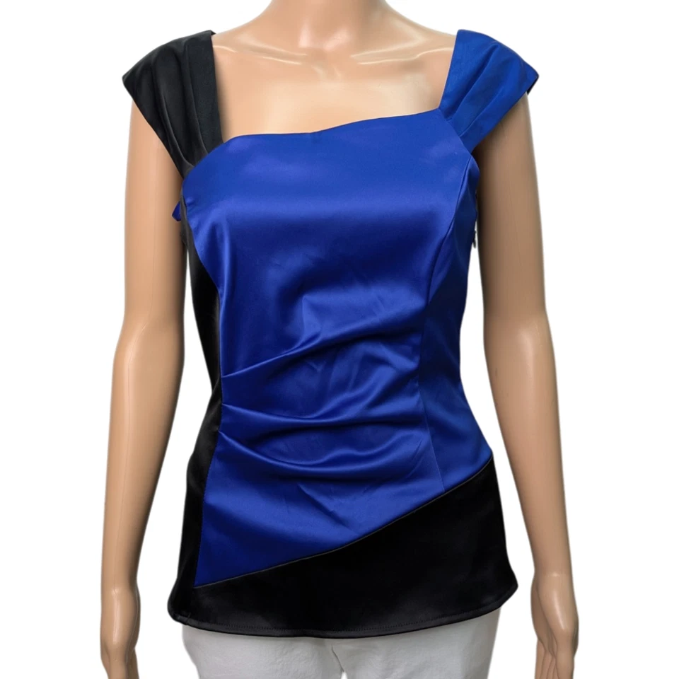 Le Château Women’s S Satin Like Tank Blouse Cocktail Formal Made In Canada - Image 2 of 4