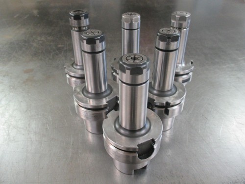 USED Lyndex Nikken HSK63A-LSK10-105 SK10 Type Collet Chuck's w/ SK10 Collet's
