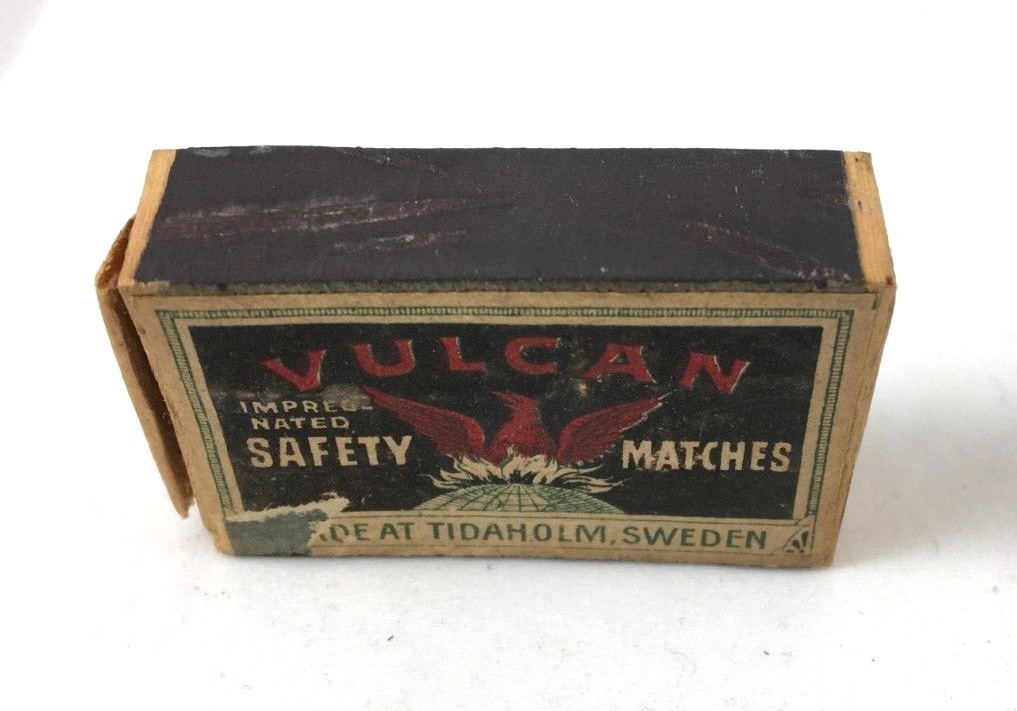 Vintage Vulcan Tidaholm Sweden Safety Match Box eBay
