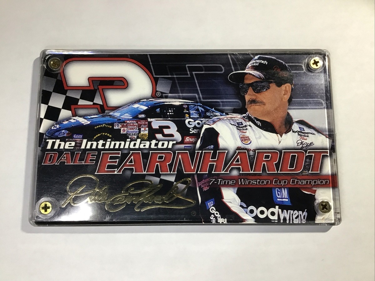 2001 Buffaloes  優勝  ポストカード　シール DALE EARNHARDT SR. 2001 PressPass Gold Signature 7Th Time Winston